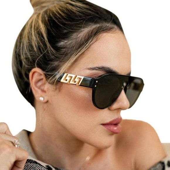 Versace Accessories - 🔥 Versace VE4420 GB1/87 Sunglasses Black Dark Gray Panto Unisex